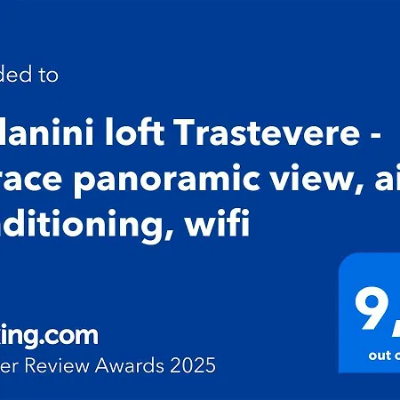 Appartamento Forlanini Loft Trastevere By Casa E Lode - Terrace Panoramic View, Air Conditioning, Wifi
