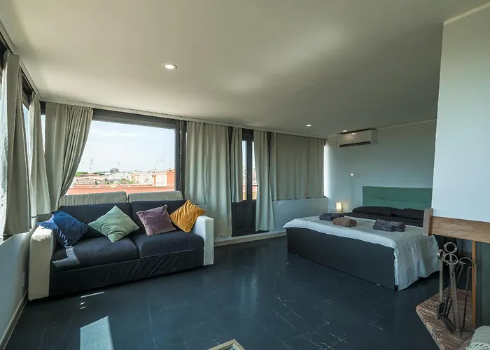 דירה Forlanini Loft Trastevere By Casa E Lode - Terrace Panoramic View, Air Conditioning, Wifi *